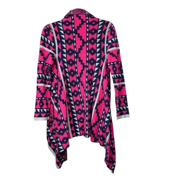 Arizona Jean Company Pink and Blue Cardigan Sweater - Picture 2 of 4